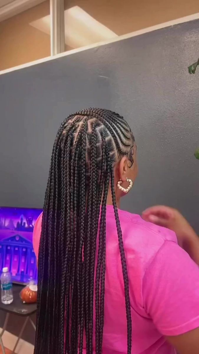 Clean cornrow parting